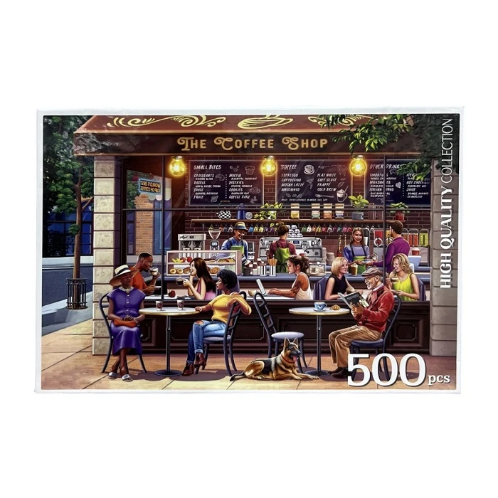 پازل 500 تکه کینگ طرح کافی شاپ